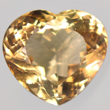 Натуральний не грітий жовтий Топаз серце 15.1x13.7мм 12.77ct Натуральний не грітий жовтий Топаз серце 15.1x13.7мм 12.77ct