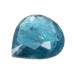 Натуральный голубой Турмалин груша 6.7х6.4мм 0.65ct