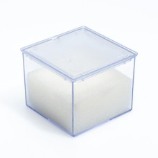 Коробка для камней белая прозрачная