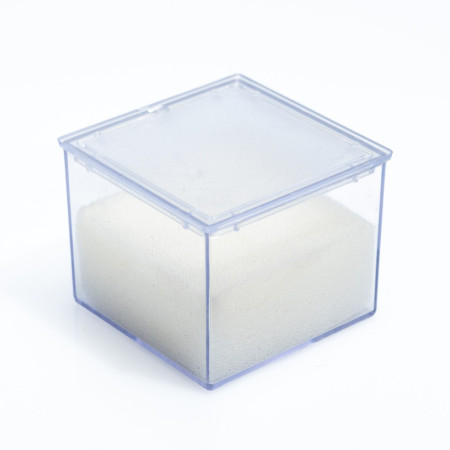 Коробка для каміння біла прозора