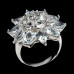 Серебряное кольцо с натуральными Аквамаринами 17.75р 8.70г