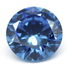 Кубічний цирконій Блакитне коло 3мм