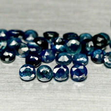 Натуральный синий Сапфир круг 3.4-3.9мм 0.27ct