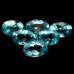 Натуральный голубой Циркон овал 5.8x4.0 - 6.2x4.2мм 0.75ct