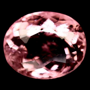 Натуральный розовый Турмалин Рубеллит овал 6.6x5.5мм 1.05ct