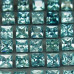 Натуральний блакитний Циркон 3.0-3.2мм квадрат 0.25ct