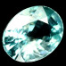Натуральный голубой Циркон овал 8.0x6.1мм 1.74ct