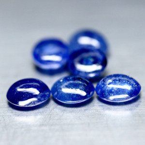 Натуральный синий Сапфир овал 7.4x6.6 - 7.5x6.0мм 1.74ct