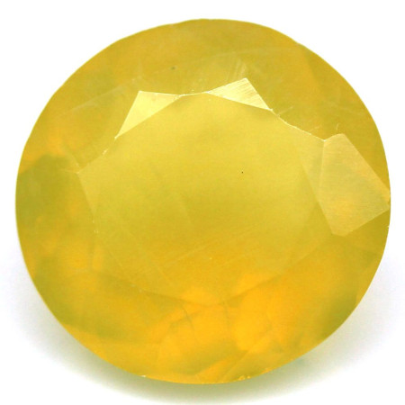 Натуральный желтый Опал круг 3.78ct