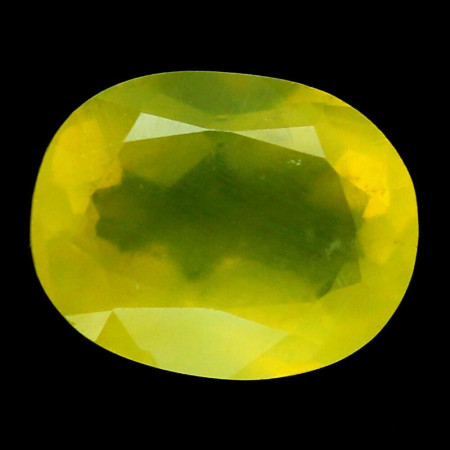 Натуральный желтый Опал овал 13.4x10.6мм 4.81ct