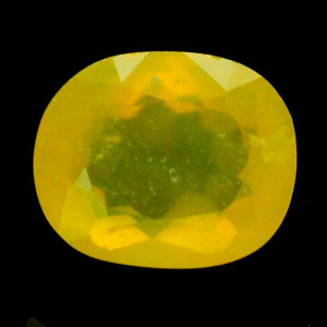 Натуральный желтый мексиканский Опал овал 13.1x10.8мм 5.48ct