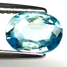 Натуральний блакитний Циркон овал 8x6мм 1.48ct