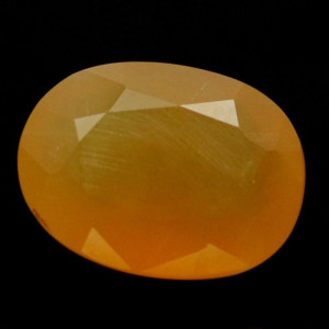 Натуральный оранжевый Опал овал 14.9x11.3мм 6.41ct