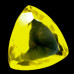 Натуральный желтый Опал триллион 12.4x12.1мм 4.99ct
