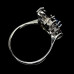 Серебряное кольцо с Апатитом Раухтопазом 4,41г