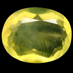 Натуральный желтый Опал овал 11.4x9.1мм 2.82ct