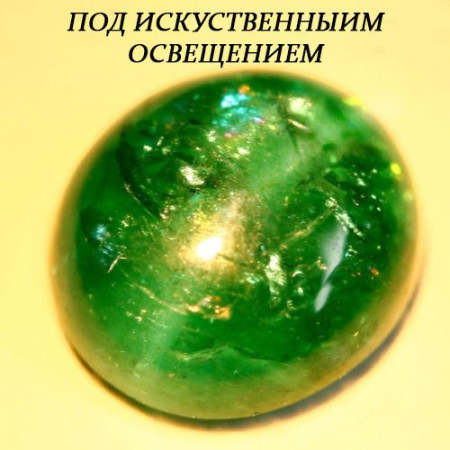 Натуральний зелений Апатит з кошачим оком овал 7.5x6.8мм 1.65ct