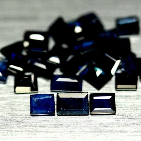 Натуральный синий Сапфир багет 4.3x2.8 - 4.7x2.8мм 0.26ct