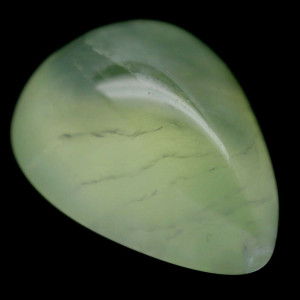 Натуральный зелёный Пренит груша 19.9х14.8мм 19.41ct