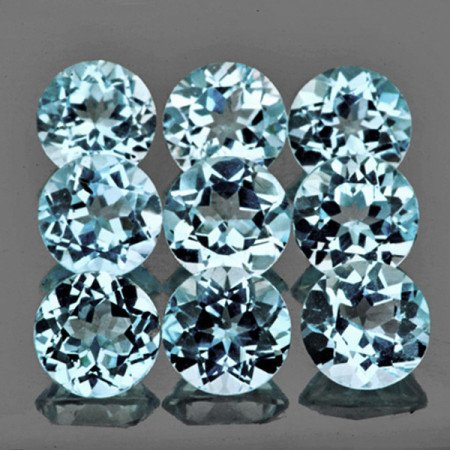 Натуральний Аквамарин коло 3.2мм 0.12ct
