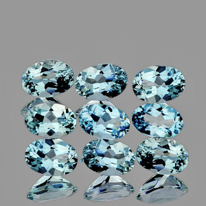 Натуральний Аквамарин овал 5х3мм 0.19ct