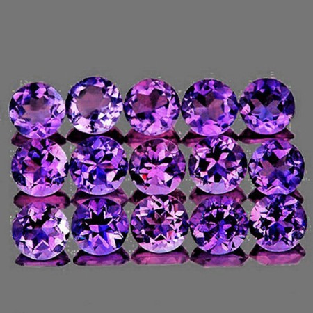 Натуральный Аметист круг 2мм 0.03ct