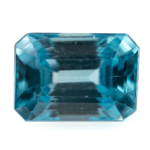 Натуральний блакитний Циркон октагон 7.8х5.0мм 1.66ct