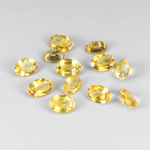 Натуральний Цитрін овал 6.0х4.5 - 6.5х4.5мм 0.43ct