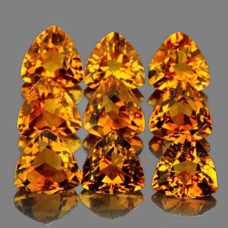 Натуральний Цитрін трильйон 5мм 0.77ct