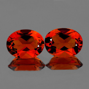 Натуральний мадейра Цитрин овал пара 7х5мм 1.50ct