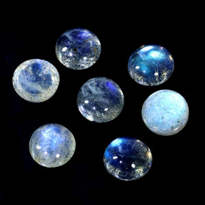 Натуральный Лабрадорит круг кабошон 6мм 0.80ct