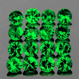 Натуральний Цаворит коло 2мм 0.04ct
