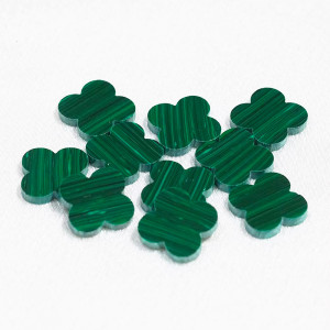 Малахіт конюшина Ван Кліф 14мм