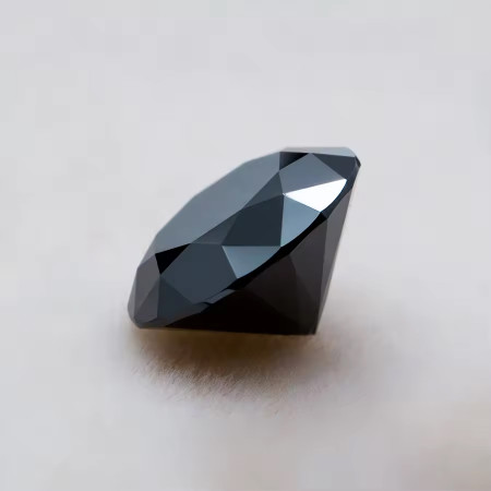 Муассанит черный круг 5мм 0.50ct c Сертификатом