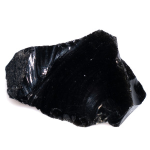 Натуральный Обсидиан кристалл 38.2х24.4мм 13.30г
