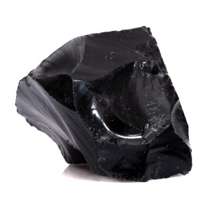 Натуральный Обсидиан кристалл 41.7х34.4мм 40.63г