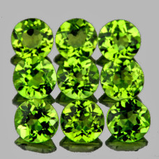 Натуральный Перидот круг 4.5мм 0.39ct