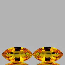 Натуральный оранжевый Сапфир маркиз пара 6x3мм 0.50ct