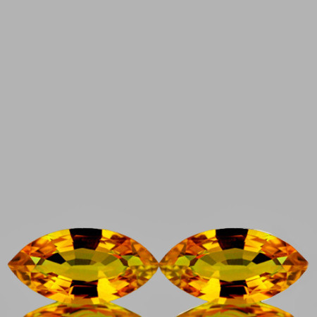 Натуральний помаранчевий Сапфір маркіз пара 6x3мм 0.50ct