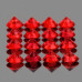 Натуральный красный Сапфир круг 1.25мм 0.01ct