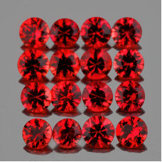 Натуральный красный Сапфир круг 1.25мм 0.01ct