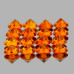 Натуральный оранжевый Сапфир круг 2.2мм 0.05ct