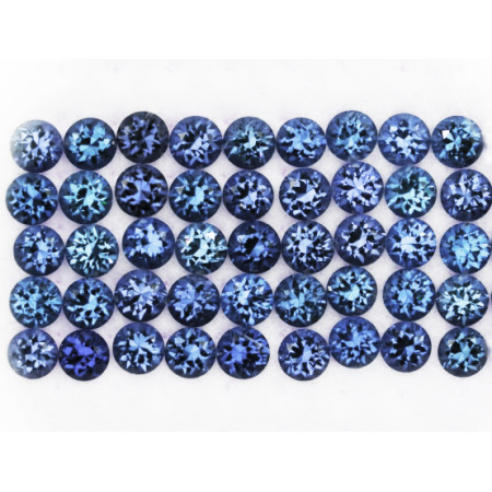 Натуральный синий Сапфир круг 1.25мм 0.011ct