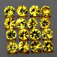 Натуральный желтый Сапфир круг 1.8мм 0.03ct