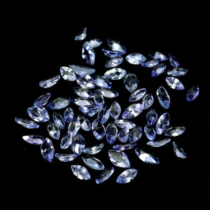 Натуральный Танзанит маркиз 3.5х1.5 - 4.5х2.2мм 0.07ct