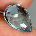 Натуральный голубой Топаз груша 15.6х10.4мм 8.57ct