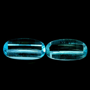 Натуральний блакитний Топаз овал пара 12.0х6,2мм 4.57ct Натуральний блакитний Топаз овал пара 12.0х6,2мм 4.57ct