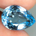 Натуральный голубой свисс Топаз груша 15.1х11.0мм 9.55ct