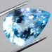 Натуральный голубой свисс блю Топаз груша 17.7x12.8мм 12.65ct
