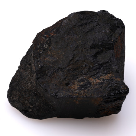 Натуральний чорний Турмалін Шерл 21.4х20.3мм 12.64г